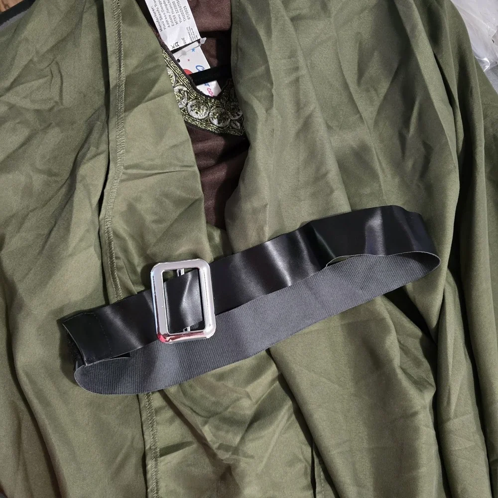 G.C Kids Renaissance Shirt Cloak Belt Medieval Costume Hooded Cape 3-4 Years Cos